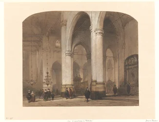 Gezicht in de St.-Laurenskerk te Rotterdam