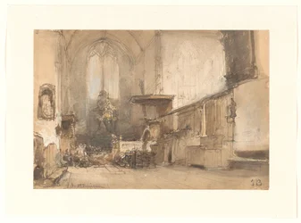 Interieur van de kerk te Oosthuizen