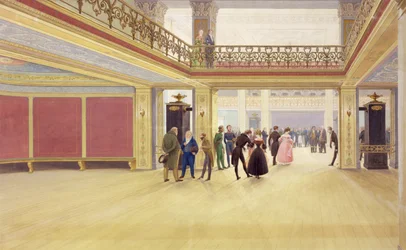 Interieur van een kasteel, ca. 1830