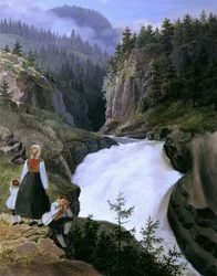 Rukkedals-rivier Nes in Hallingdal
