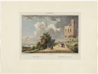 Gezicht op het Belvédère in Nijmegen