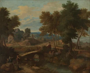 Ideaal landschap met Italiaans karakter