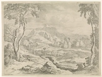 Landschap met herders Landschappen naar Gaspar Poussin