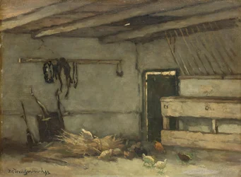 Interieur van een stal