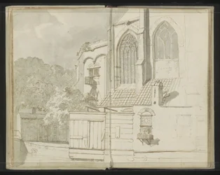 Achterzijde van de Nieuwe Kerk te Delft