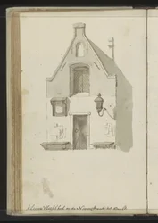 Voorgevel van de Kleine Vleeshal aan de Lange Nieuwstraat te Utrecht