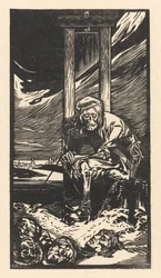 De Dood bij de guillotine