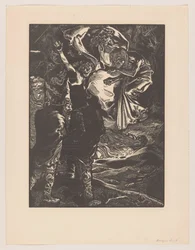 Macbeth en Banquo ontmoeten de drie heksen