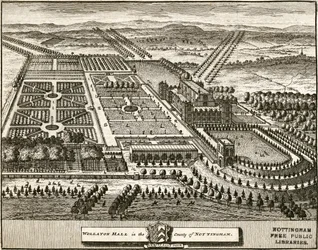 Wollaton Hall en Park Nottingham, Nottinghamshire, c1707