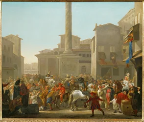 Carnaval in Rome (schilderij op doek)
