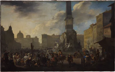 Romeins markttafereel op de Piazza Navona