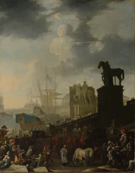 De Beklimming van het Capitool met het Grijze Paard van de Nieuwgekozen Paus