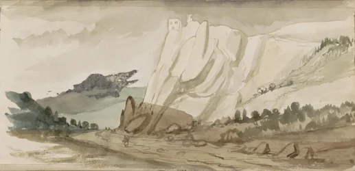 Berglandschap met rotsen
