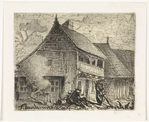 Huisje te Auschowitz in Bohemen