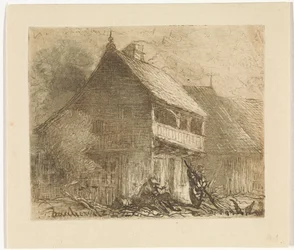 Huisje te Auschowitz in Bohemen