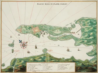 Kaart van Puerto Rico