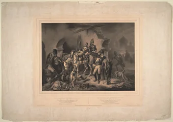 Het Franse leger in het Kremlin van Moskou