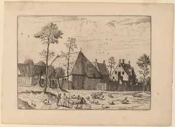 Schuur met huisje
