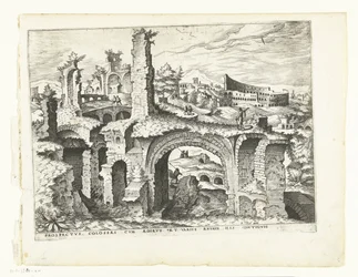 Gezicht op het Colosseum