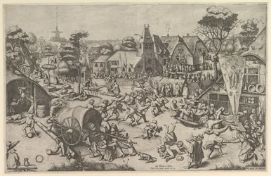 De Kermis van Sint Joris, ca. 1569, gedrukt 1601