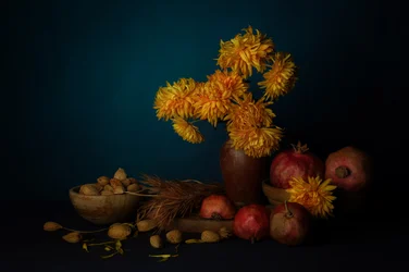 Herfstbloemstilleven