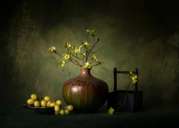 Elegant groen stilleven