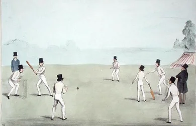 Vakantievermaak, nr. 3 (Cricket - Een lange innings) (HB Schetsen nr. 653) gepubliceerd op 3 oktober 1840