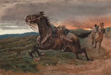 Paniekerig (chromolitho)