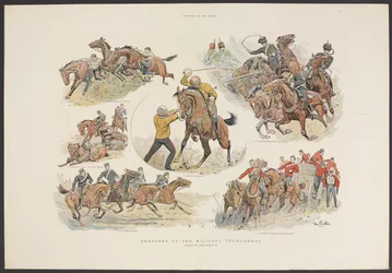 Schetsen bij het Militaire Toernooi