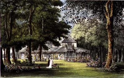 Het huisje van prinses Elizabeth, Old Windsor, uit R. Ackermann