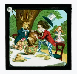 Alice in Wonderland, Gekleurde Lantaarnplaten
