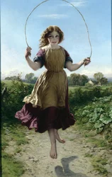 Meisje aan het touwtjespringen, 1863