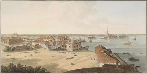 Uitzicht op de Spit van Vasilyevsky-eiland en Peter en Paul-vesting, Tussen 1802 en 1805