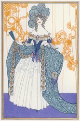 Illustratie voor "Rogues In Porcelain", Een verzameling achttiende-eeuwse gedichten