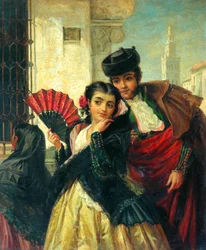 Scène in Spanje, nabij Sevilla