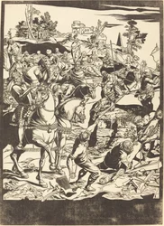 De Kruisiging [linker plaat]