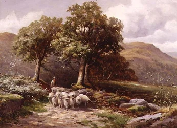 Landschap met een Kudde Schapen