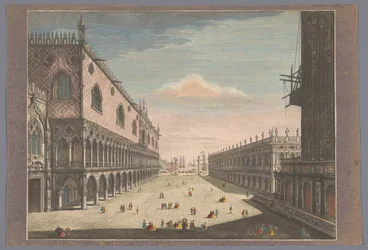 Gezicht op het San Marco Plein te Venetië