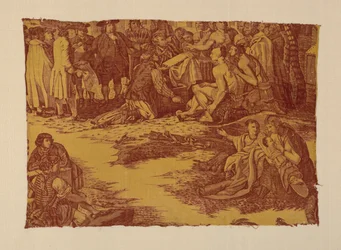 Fragment met de titel "William Penns verdrag met de Indianen".