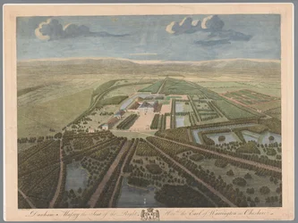 Gezicht op Dunham Massey in Cheshire
