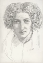 Hoofd en schouders portret van een vrouw