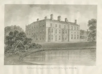 Biddulph - Knypersley Hall [nieuw]: sepia tekening