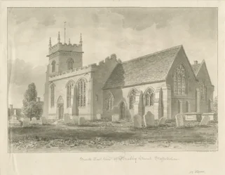 Bradley Kerk: sepia tekening, 1842