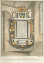 Cornwall - Kilkhampton Kerk - Monument van Sir Bevil Grenville