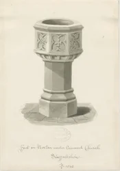 Doopvont in Norton Canes Kerk