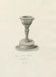 Doopvont in Okeover Church