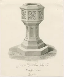 Doopvont in Trentham Kerk
