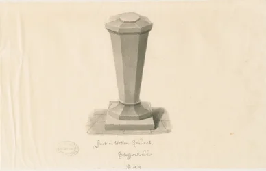 Doopvont in Wetton Kerk, 1839