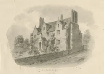 Forton Hall: wassing tekening