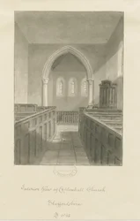 Interieur van Coppenhall Kerk